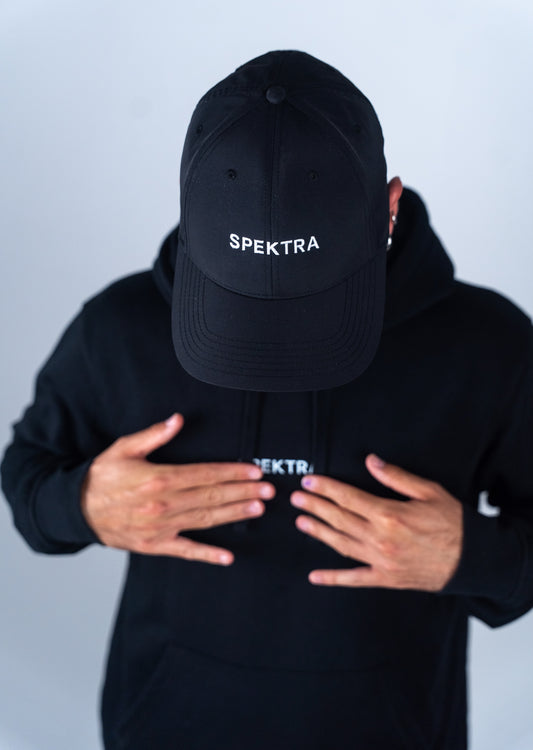 Embroidered SPEKTRA Black Nylon Cap